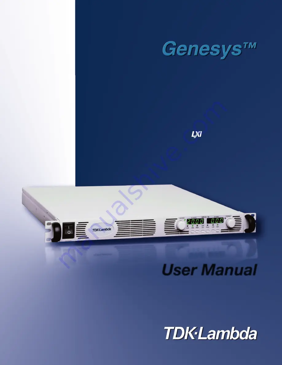 TDK-Lambda Genesys GEN8-300 User Manual Download Page 1