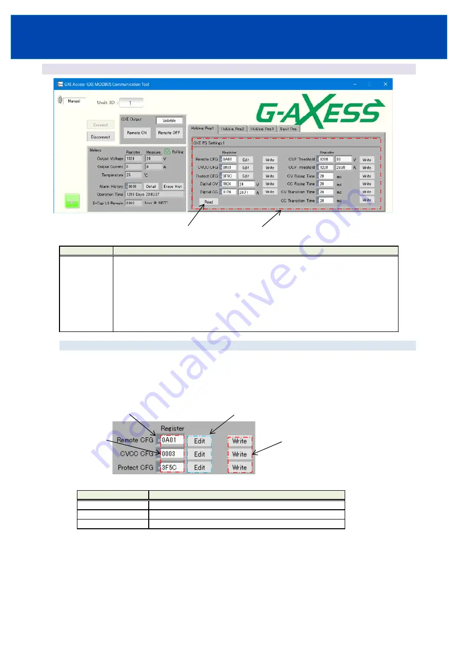 TDK-Lambda GXE600 Series Communication Gui Manual Download Page 23