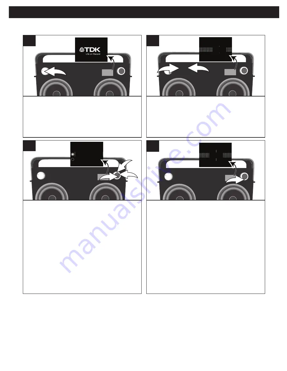 TDK 2 Speaker Boombox User Manual Download Page 9