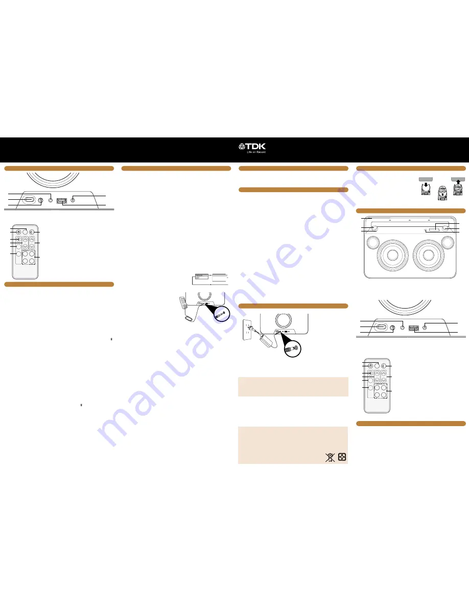 TDK A73 User Manual Download Page 5