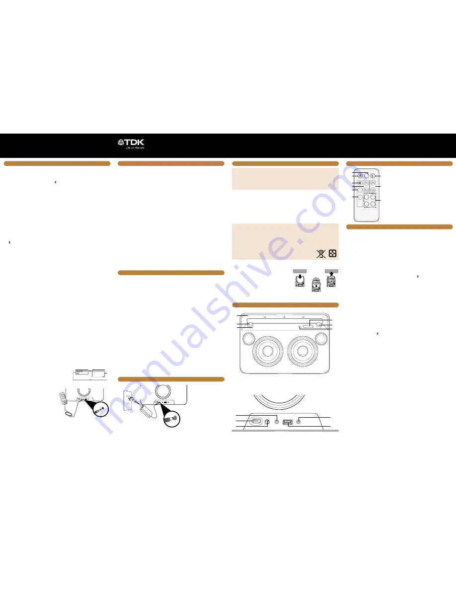 TDK A73 User Manual Download Page 6