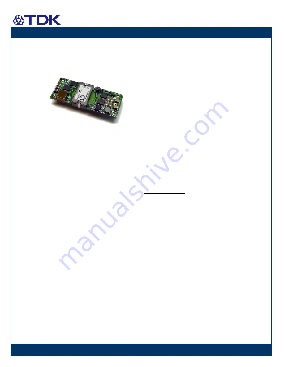 TDK FReta Series Datasheet Download Page 1