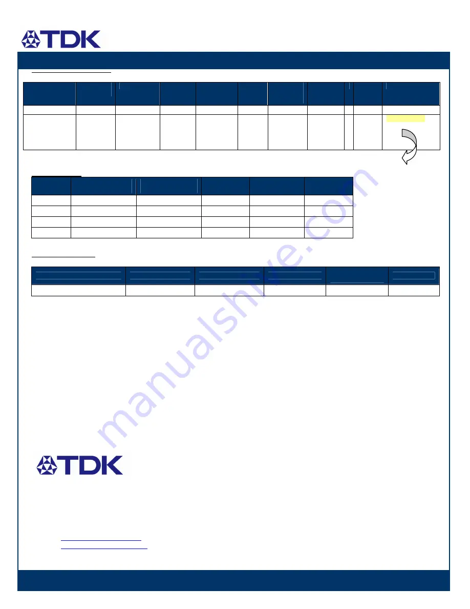 TDK FReta Series Datasheet Download Page 2