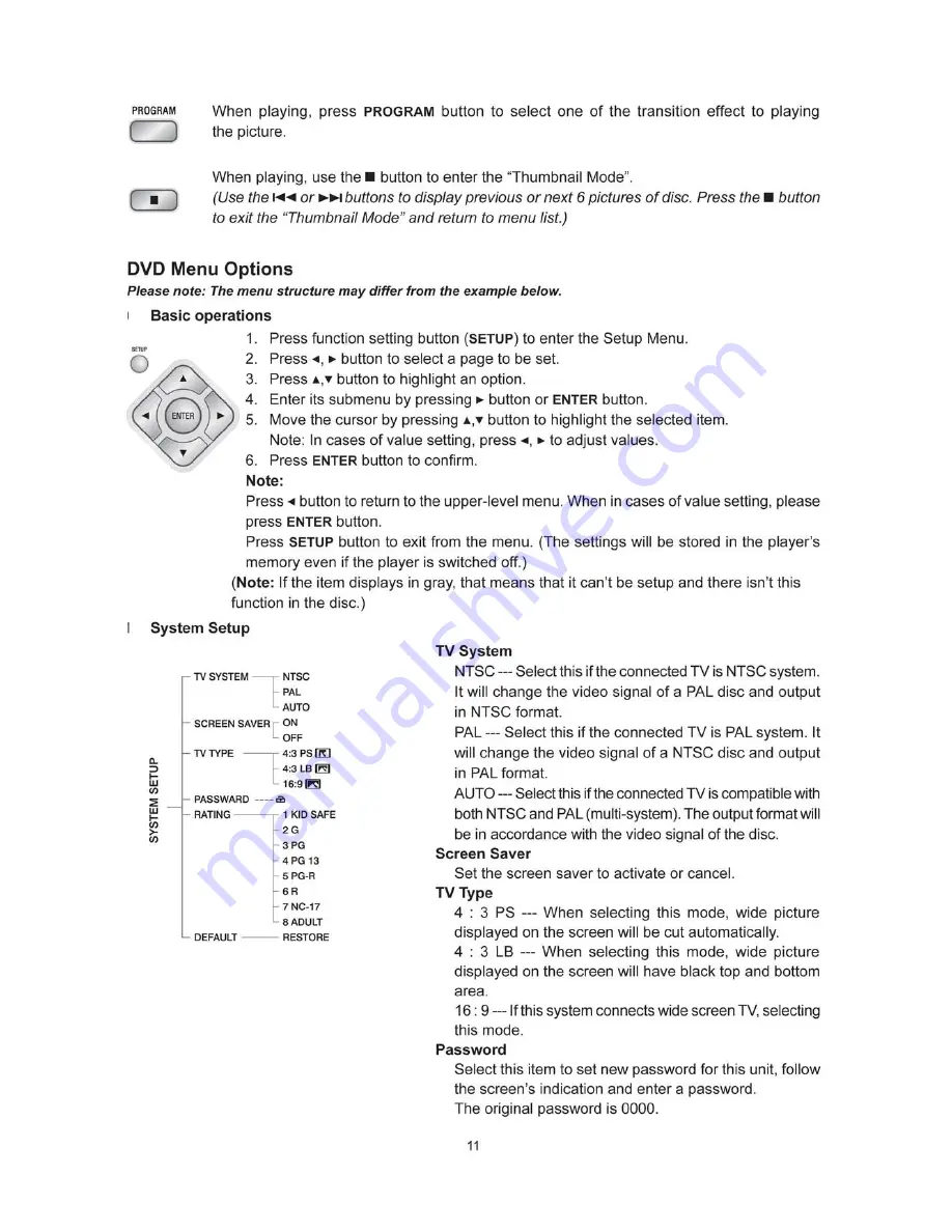 TDK NX-5DVD Instruction Manual Download Page 12