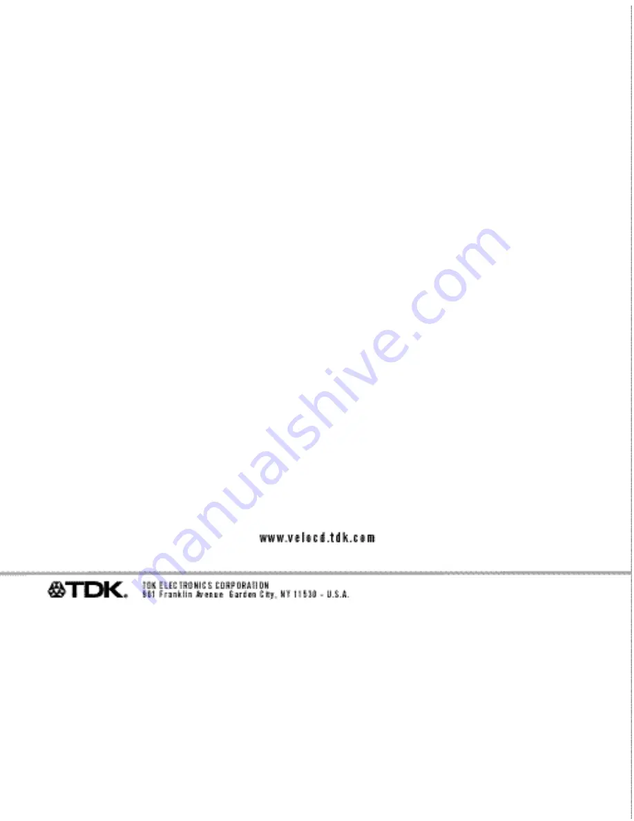 TDK Tremor S-150 User Manual Download Page 13