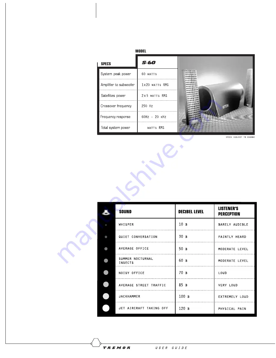 TDK Tremor S60 Скачать руководство пользователя страница 9