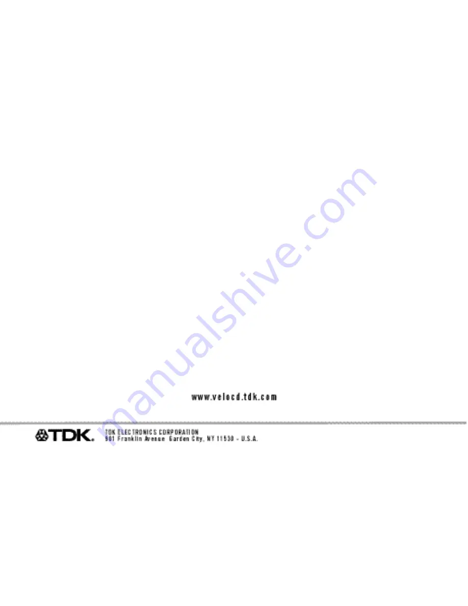 TDK Tremor S60 Manual Download Page 13