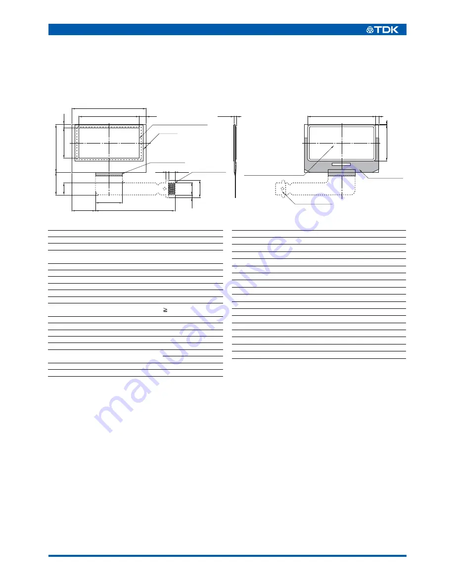 TDK UEL Series UEL273 Specification Sheet Download Page 1