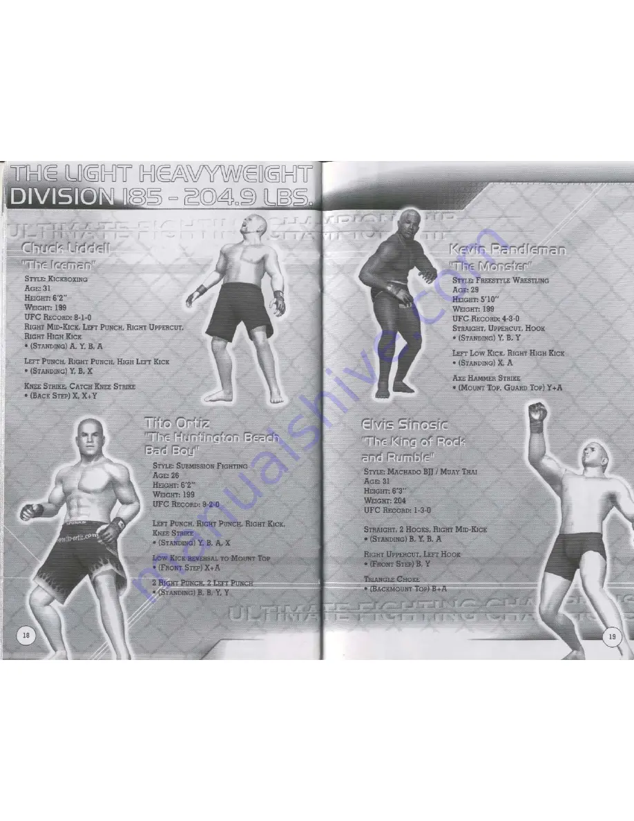 TDK UFC-ULTIMATE FIGHTING CHAMPIONSHIP-TAPOUT 2 Manual Download Page 11