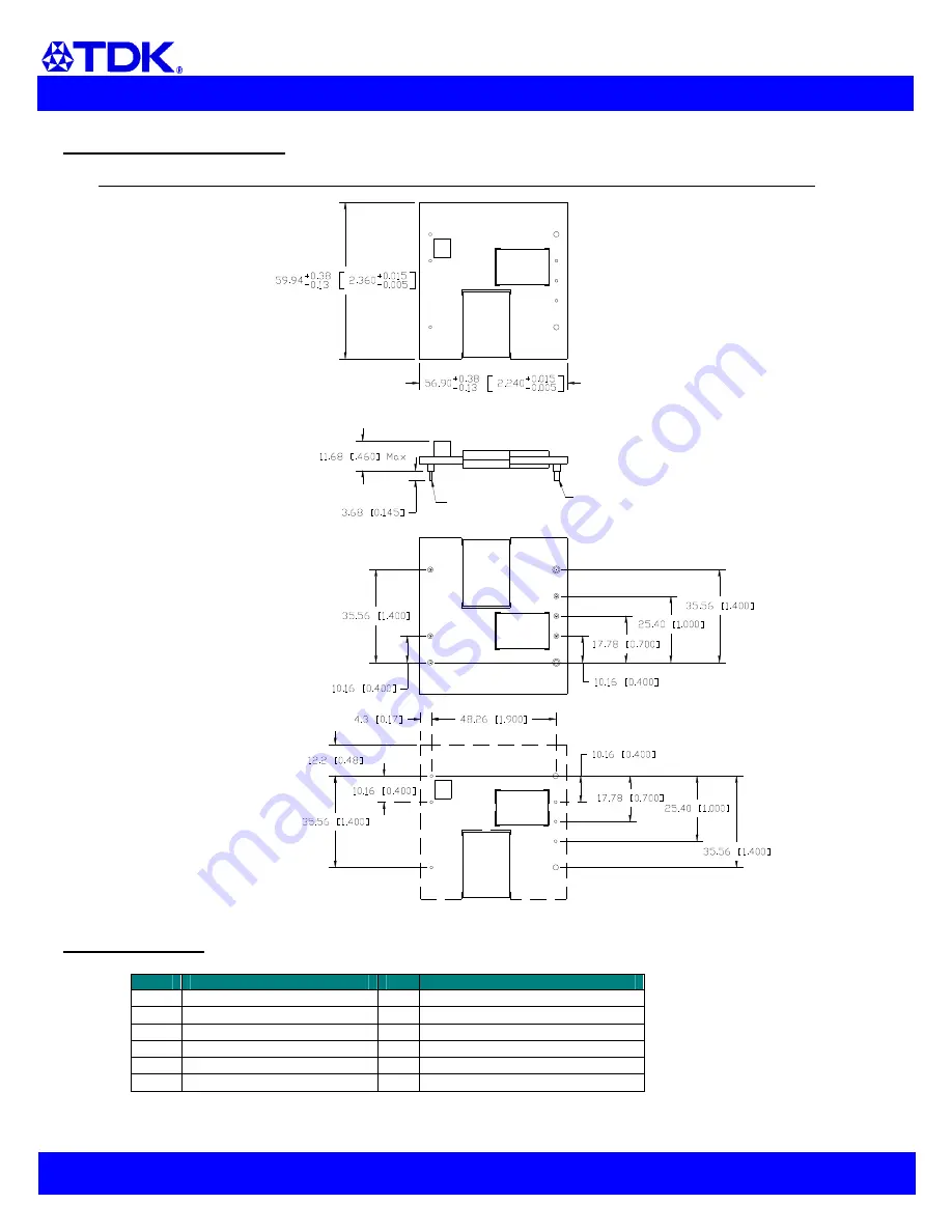 TDK Xeta Half Brick-iHG Datasheet Download Page 4