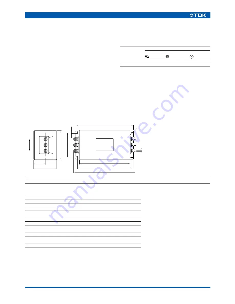 TDK ZACT-ME Series Specification Sheet Download Page 1