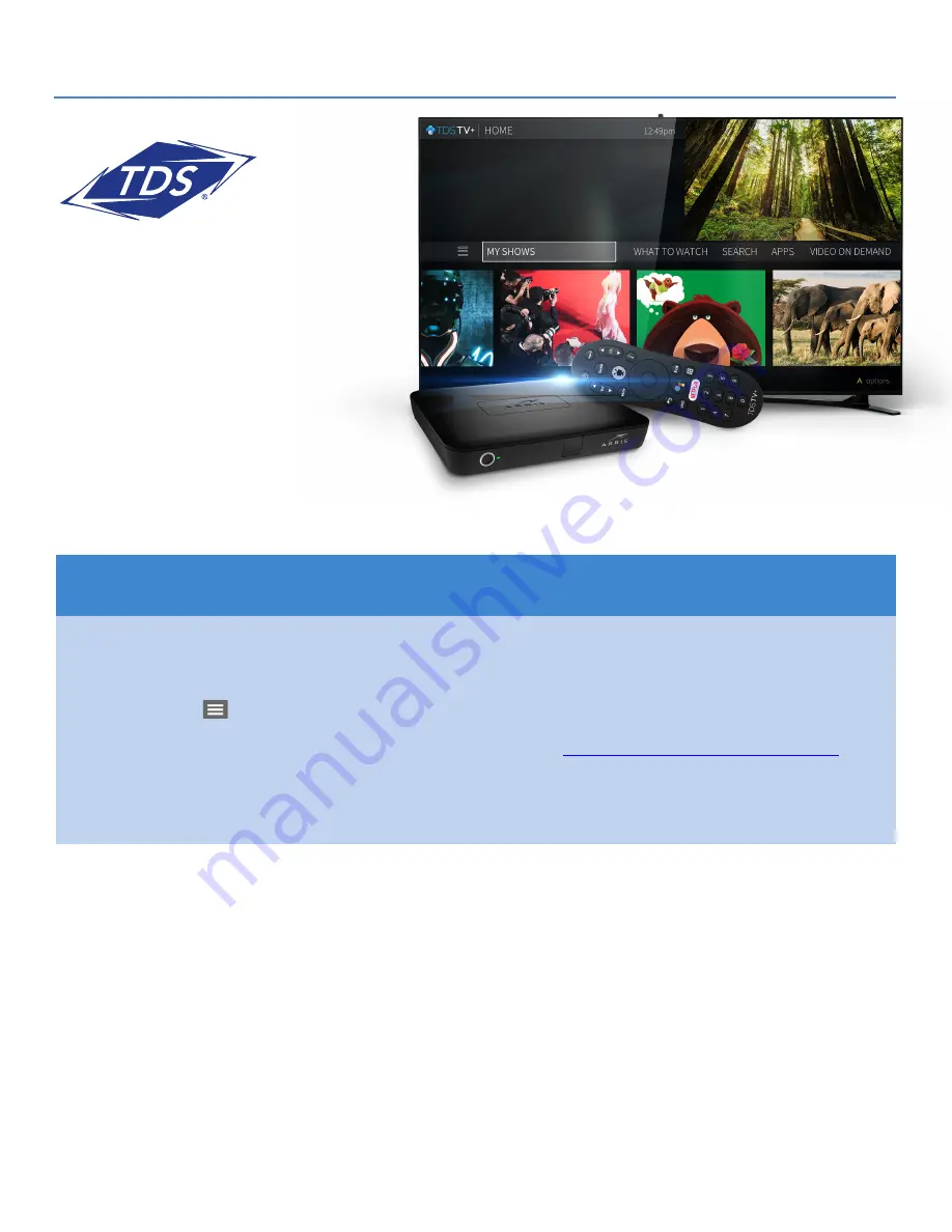 TDS TDS TV+ User Manual Download Page 2