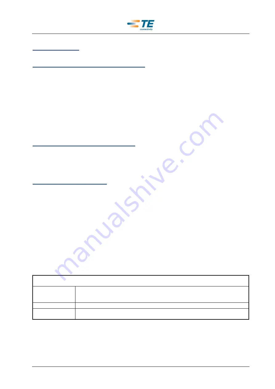 TE Connectivity 528050-1 Operating Instructions Manual Download Page 8