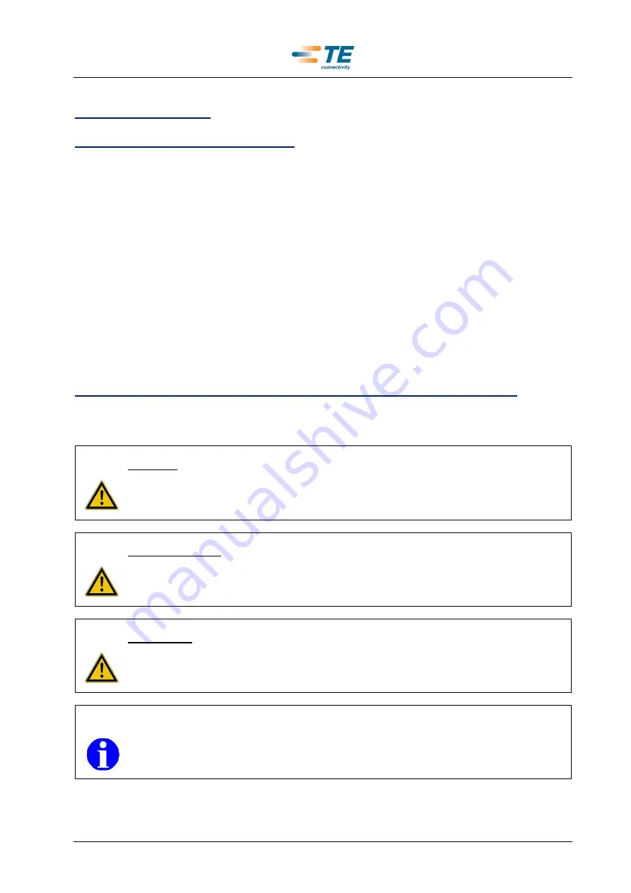 TE Connectivity 528050-1 Operating Instructions Manual Download Page 71