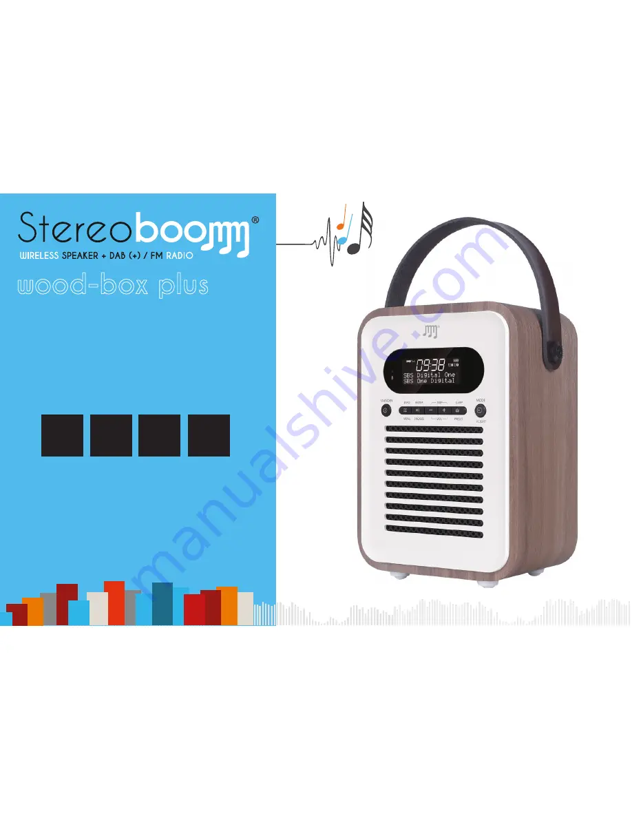 TE-Group Stereoboomm WOODBOX PLUS Скачать руководство пользователя страница 1