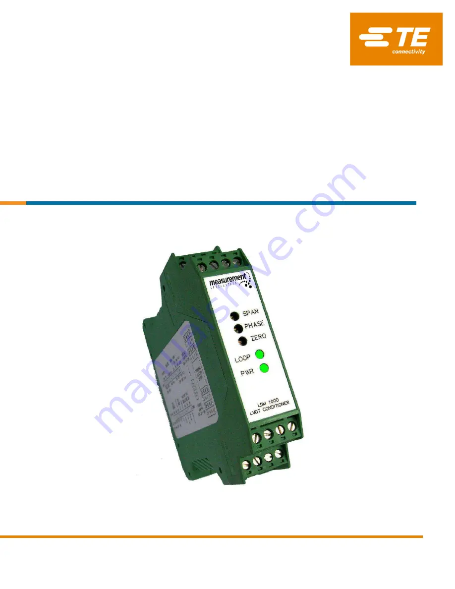 TE LDM-1000 Скачать руководство пользователя страница 1