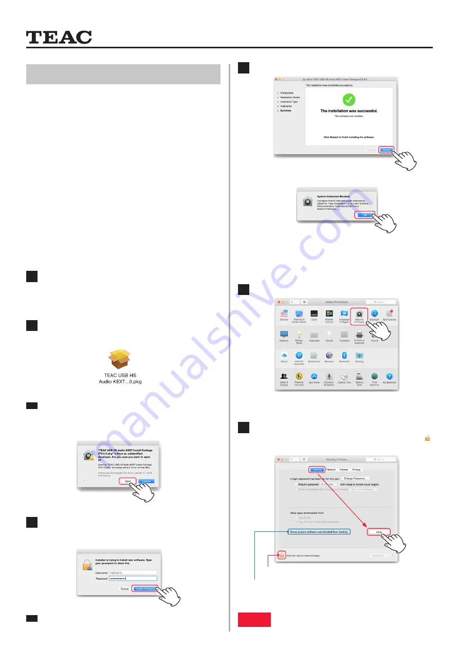 Teac A-H01 Install Manual Download Page 1