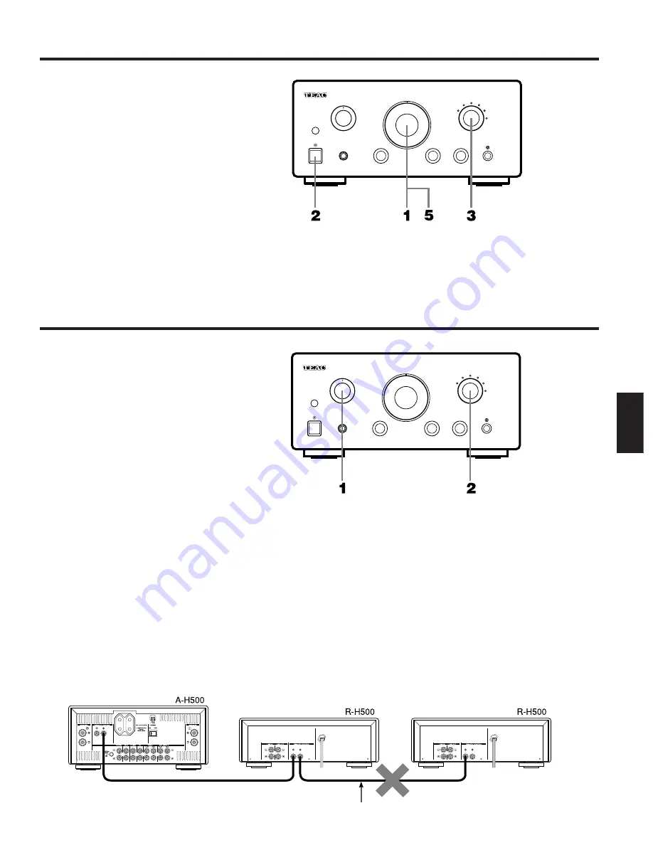 Teac A-H500 Owner'S Manual Download Page 23