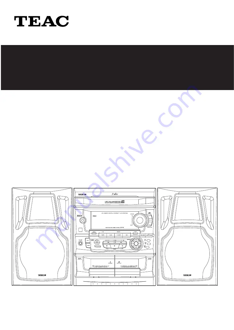 Teac DC-D6800 Owner'S Manual Download Page 1