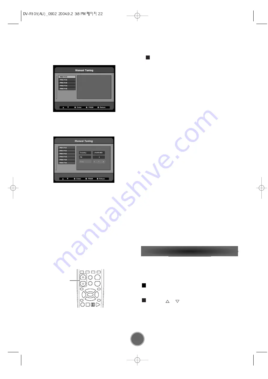 Teac DV-R101 Скачать руководство пользователя страница 22