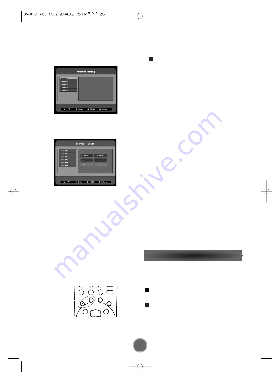 Teac DV-R301 Скачать руководство пользователя страница 26