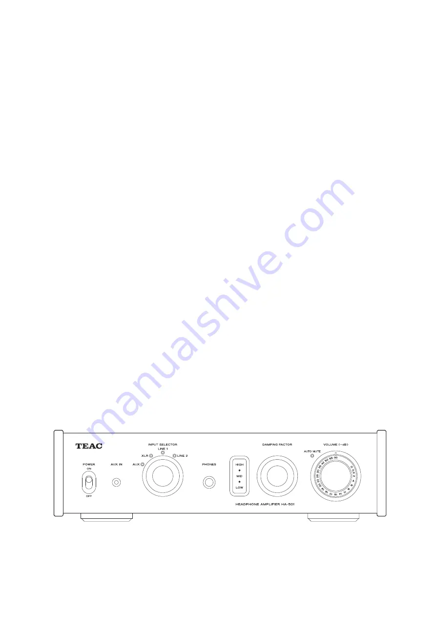 Teac HA-501 Owner'S Manual Download Page 1