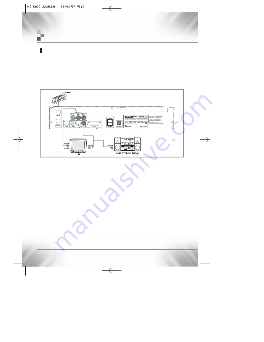 Teac HD-B820 Скачать руководство пользователя страница 12