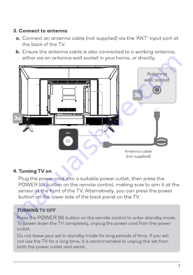 Teac LE32E120 Quick Start Manual Download Page 7