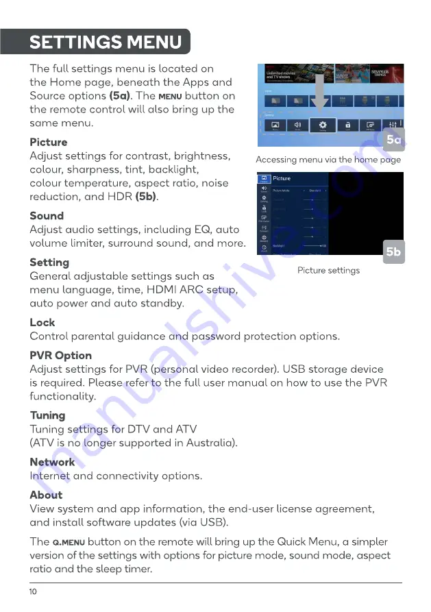 Teac LE32E120 Quick Start Manual Download Page 10