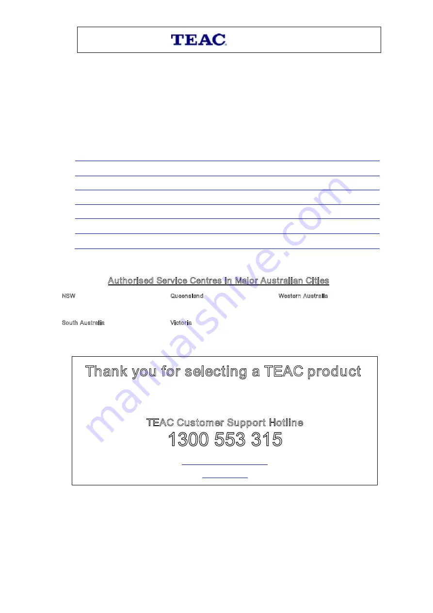 Teac LEBD32D10FHDR User Manual Download Page 2