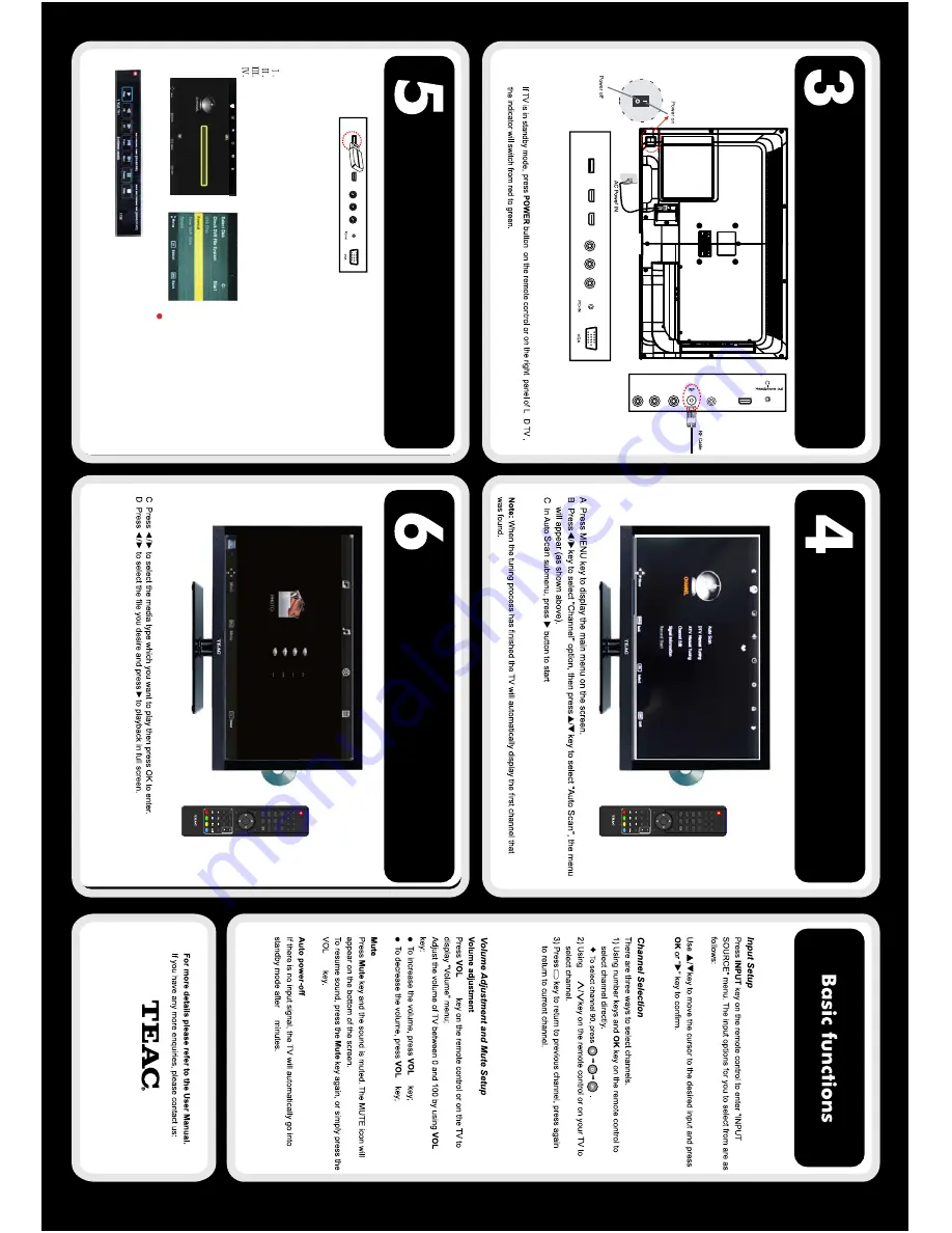 Teac LEDV26U83HD Quick Start Manual Download Page 2