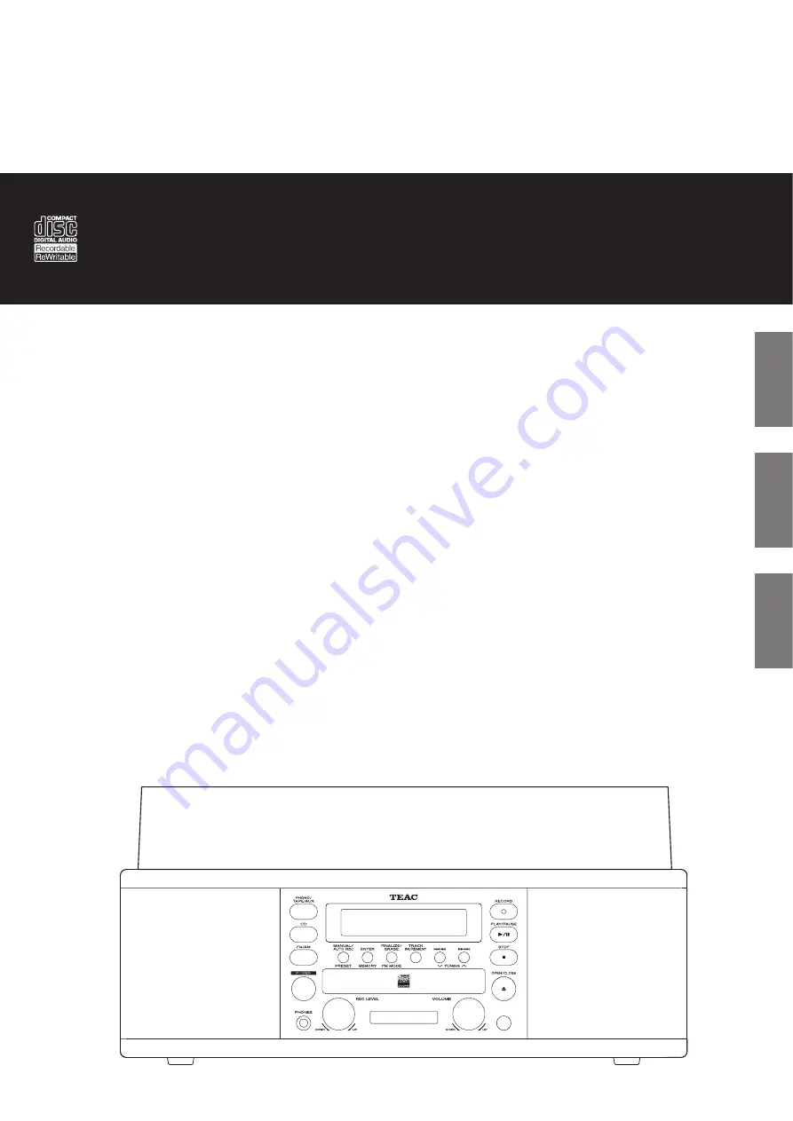 Teac LP-R450 Скачать руководство пользователя страница 1