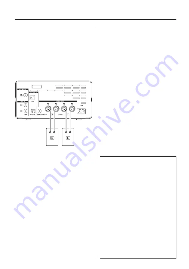 Teac LS-101HR Owner'S Manual Download Page 24