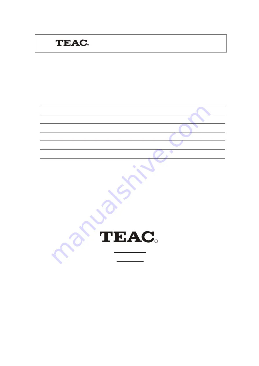 Teac MC-D67 Owner'S Manual Download Page 3