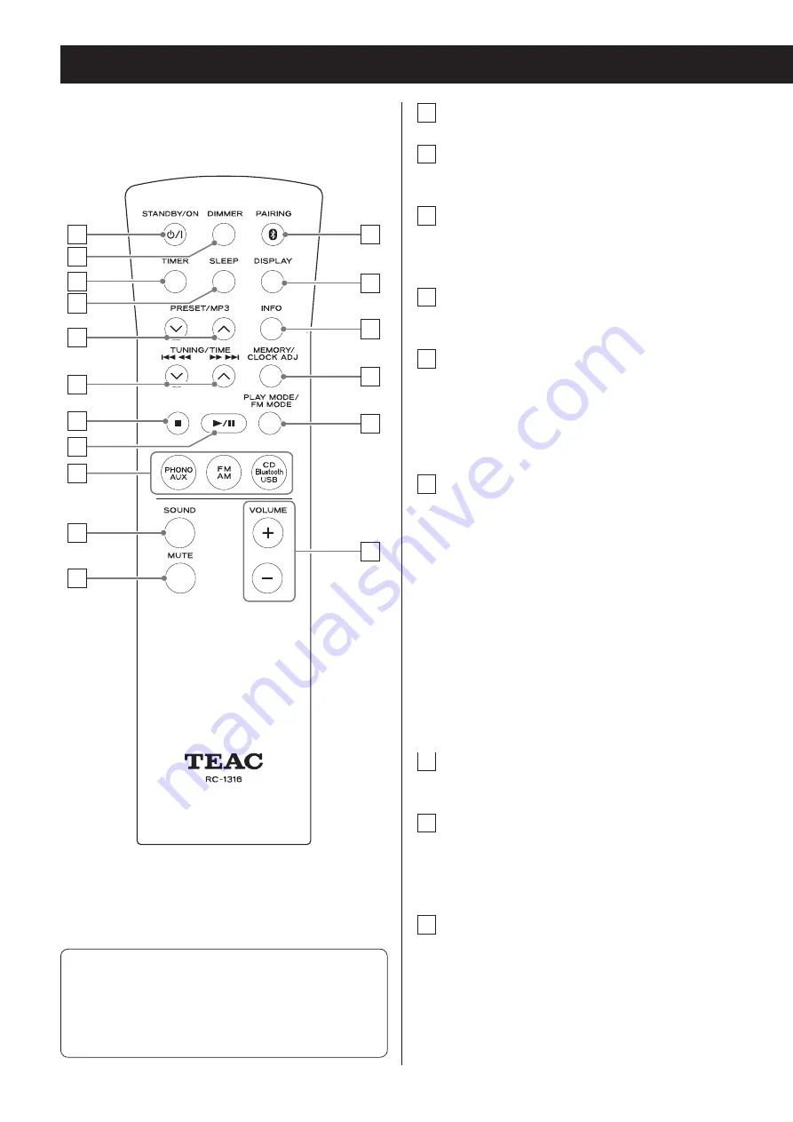 Teac MC-D800-B Скачать руководство пользователя страница 20