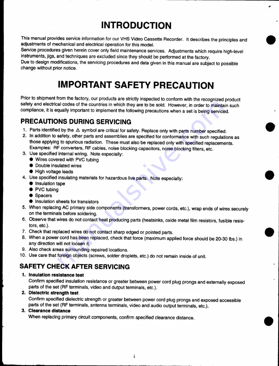 Teac MV-3010 Service Manual Download Page 3