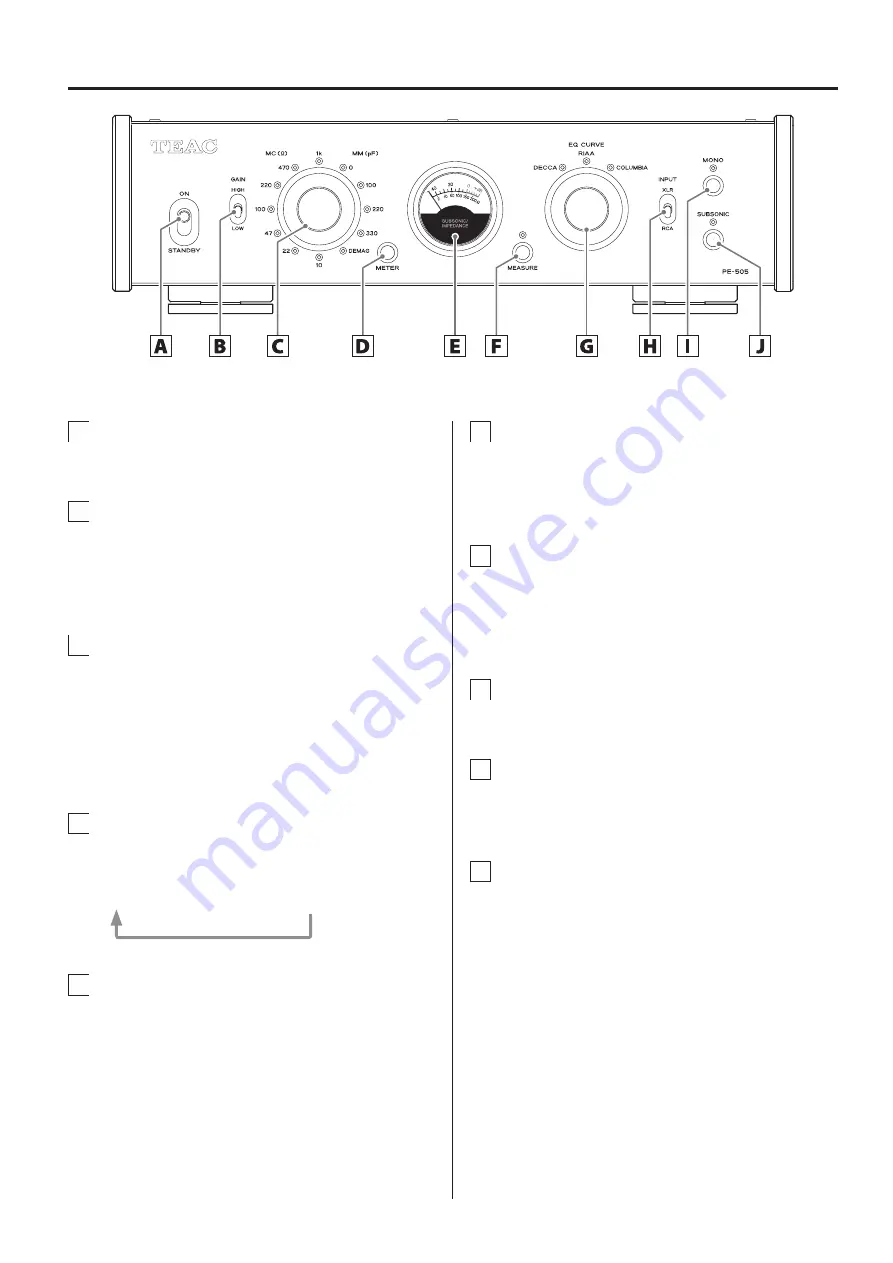 Teac PE-505 Owner'S Manual Download Page 10