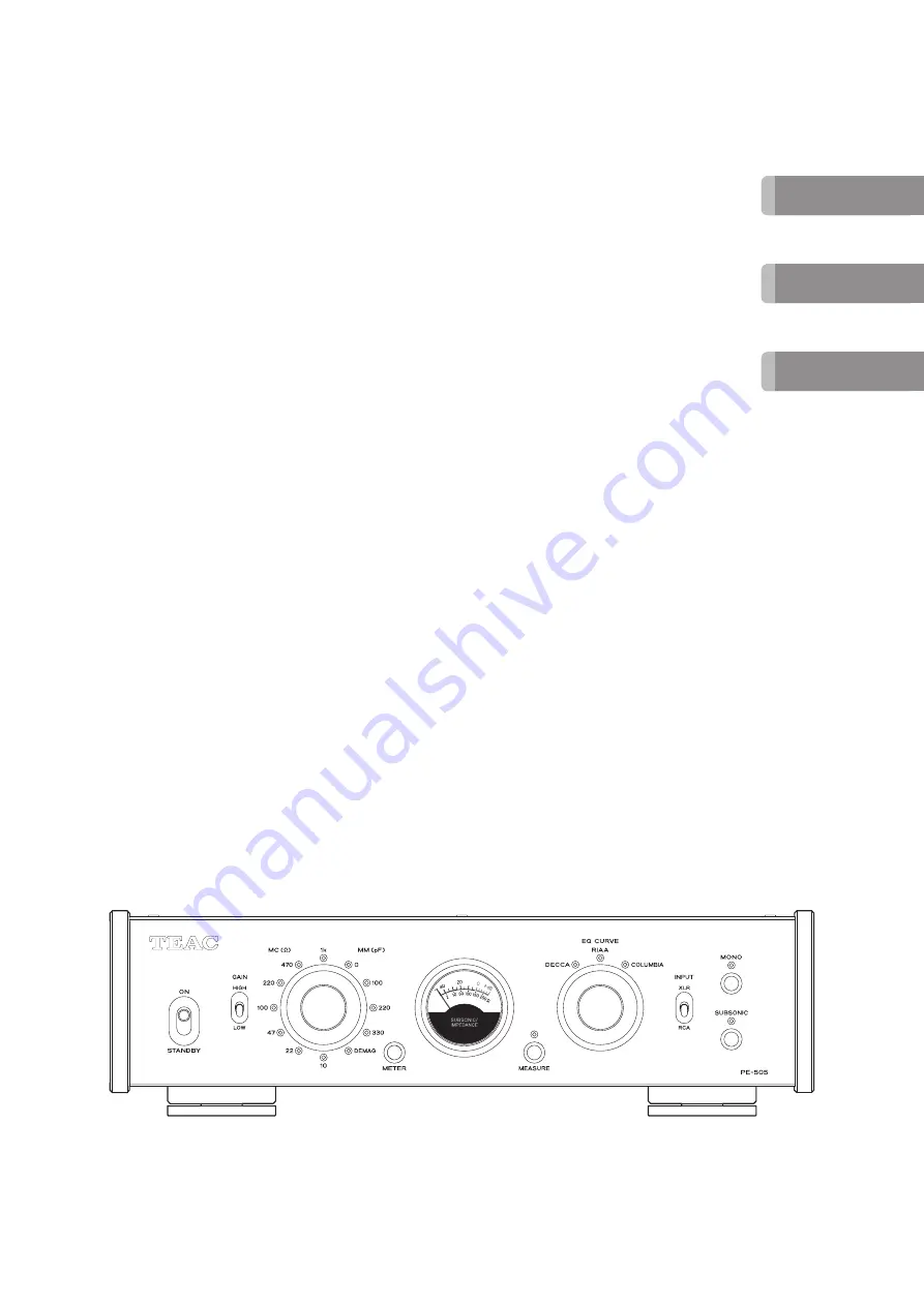 Teac PE-505B Скачать руководство пользователя страница 1