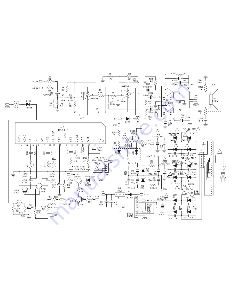 Teac SP-X2I Service Manual Download Page 16