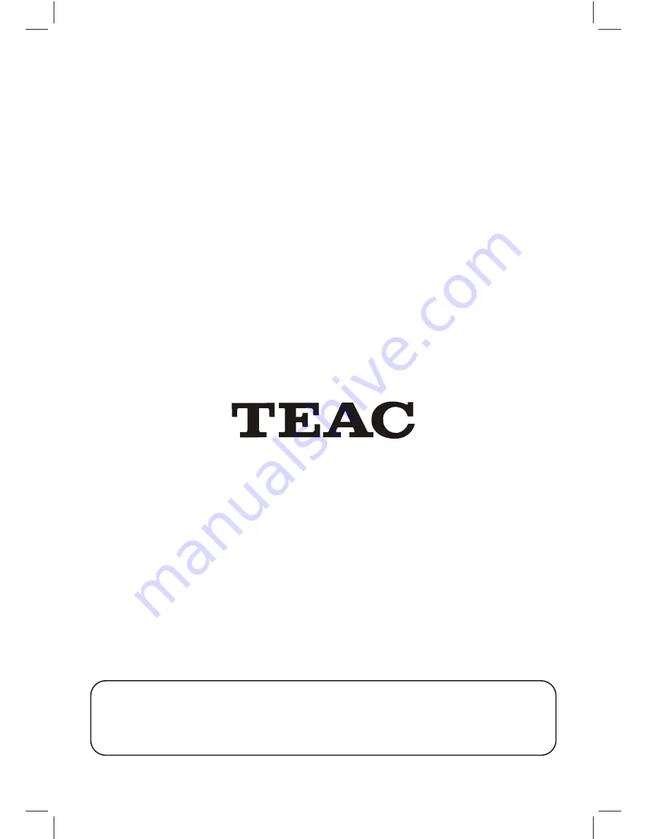 Teac SR-L20i Owner'S Manual Download Page 12