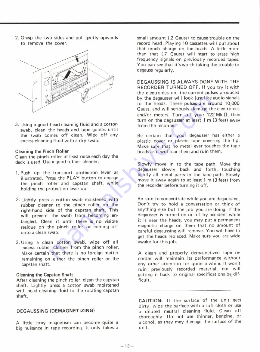 Teac Tascam 122 MK II Owner'S Manual Download Page 13