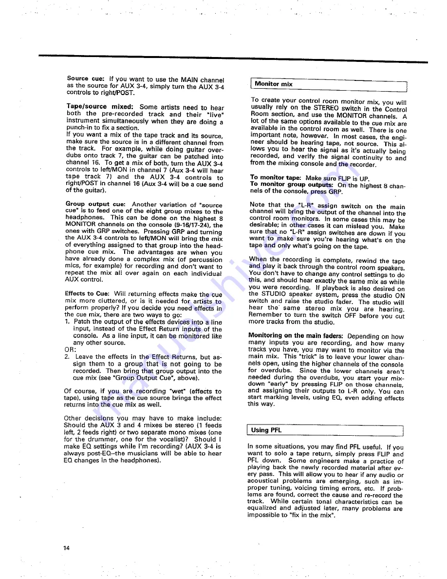 Teac Tascam M-2516 Owner'S Manual Download Page 14