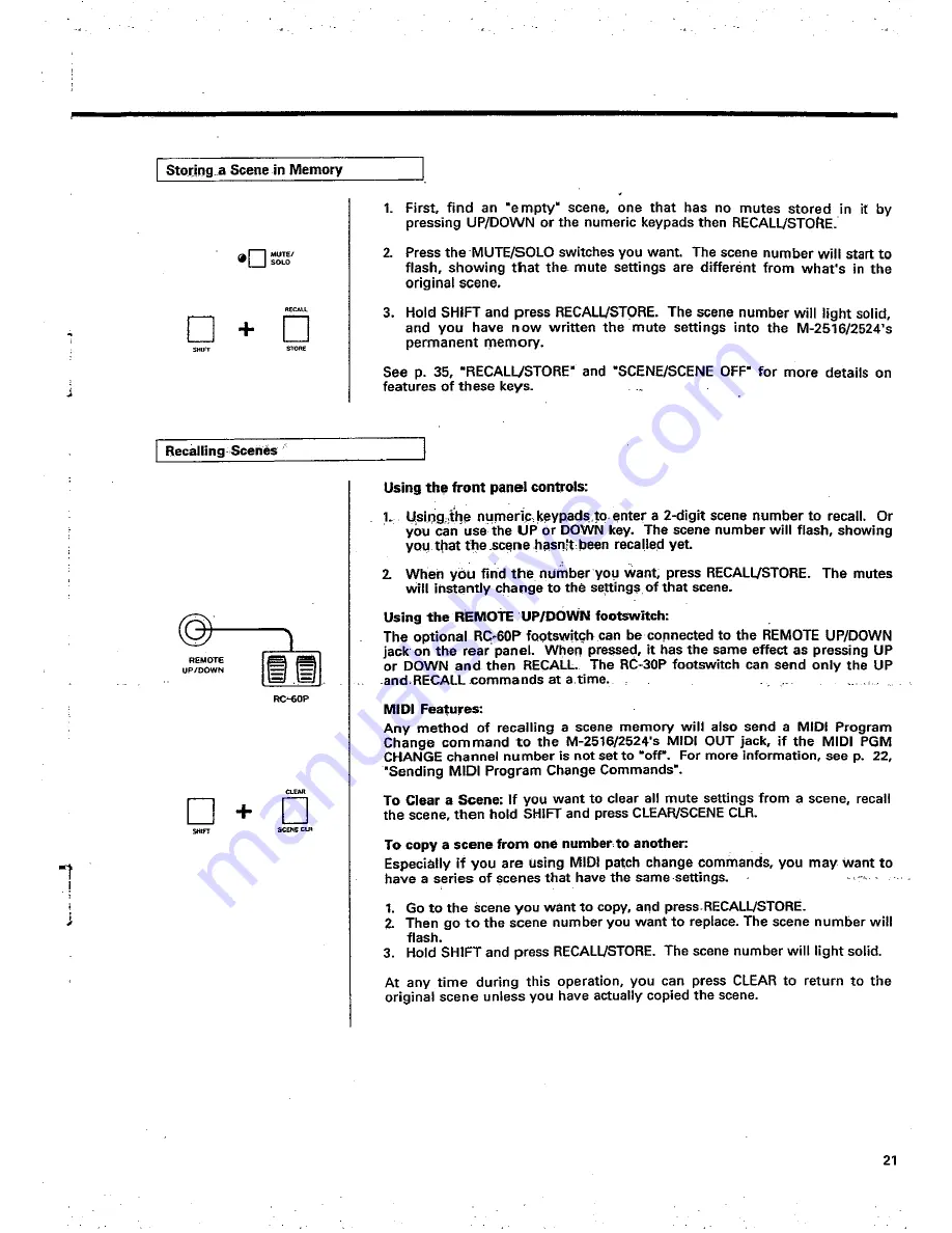 Teac Tascam M-2516 Owner'S Manual Download Page 21