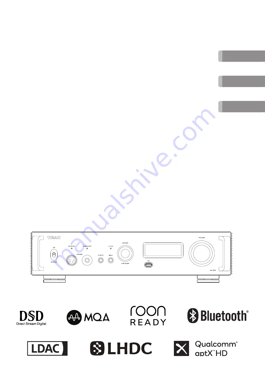 Teac UD-701N Owner'S Manual Download Page 1