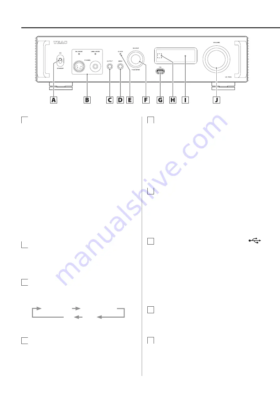 Teac UD-701N Owner'S Manual Download Page 74