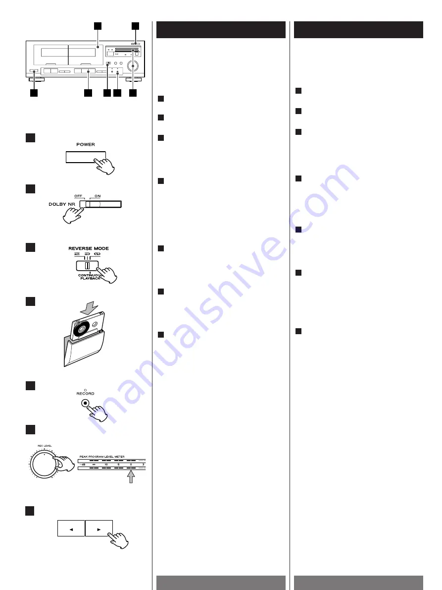 Teac W-600R Owner'S Manual Download Page 14