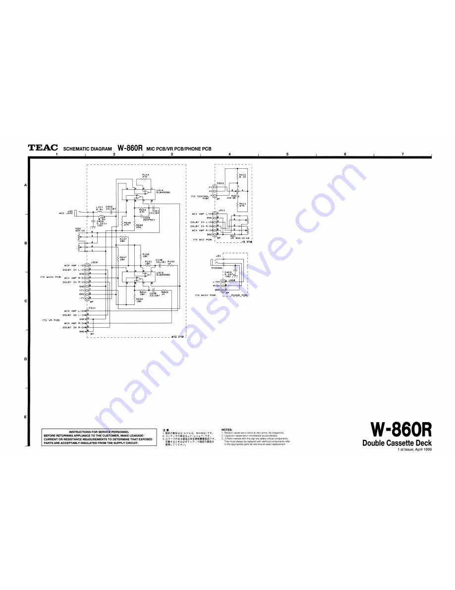 Teac W-860R Скачать руководство пользователя страница 22