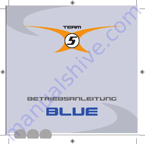 Team 5 Blue Owner'S Manual Download Page 1