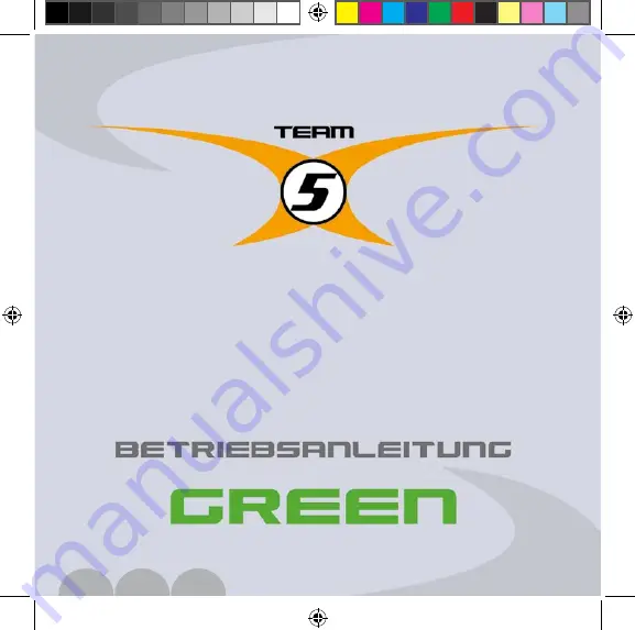 Team 5 GREEN L Owner'S Manual Download Page 1