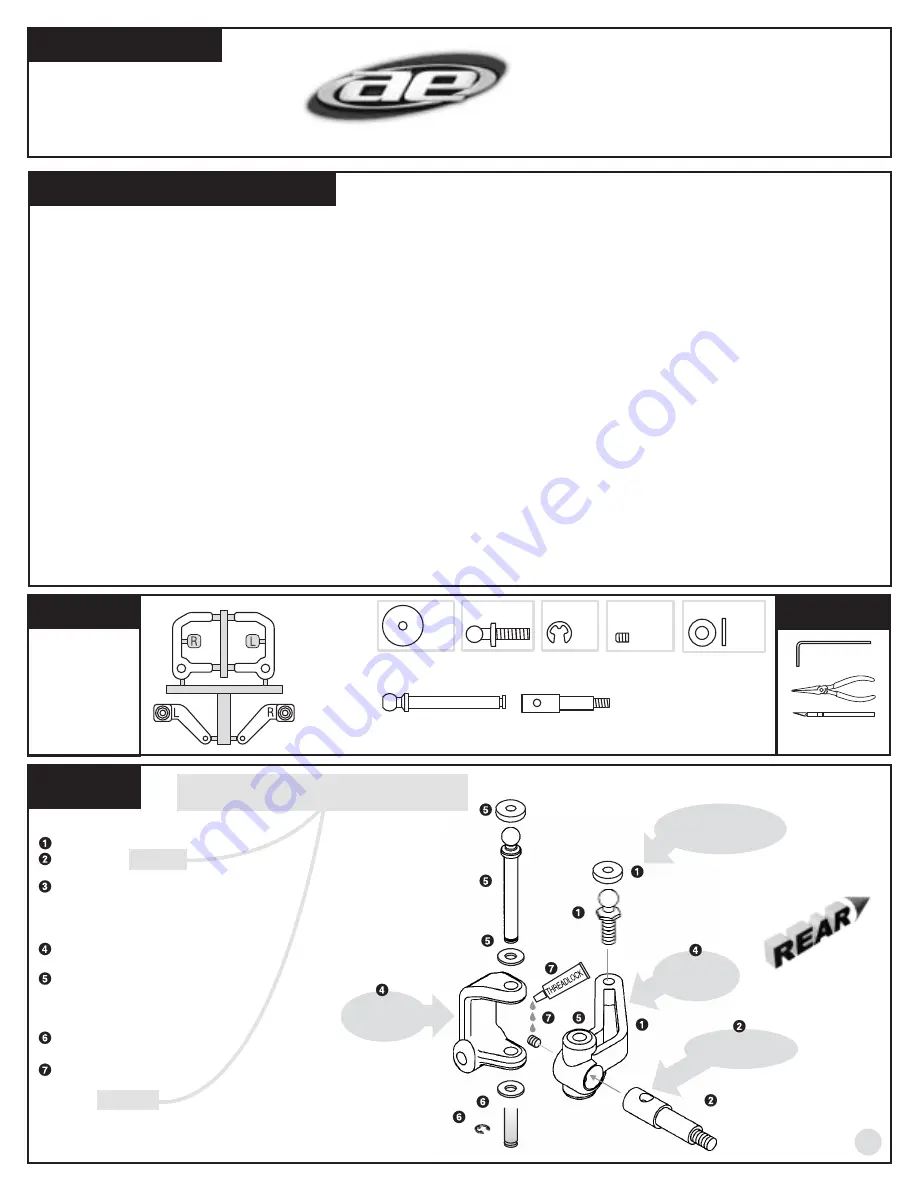 Team Assocciated RC10 B3 Factory Team Assembly Instructions And User'S Manual Download Page 2